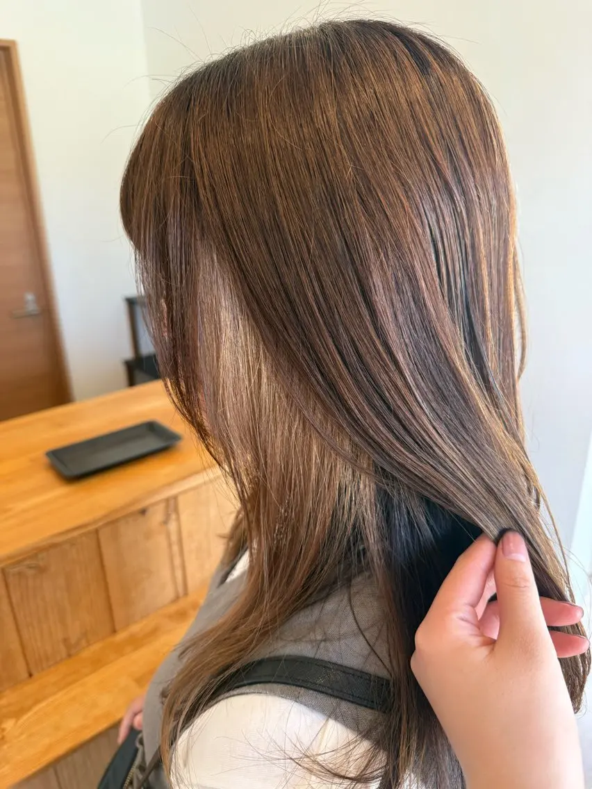 カラー ヘアカラー トリートメント タガミ リンカのヘアスタイル