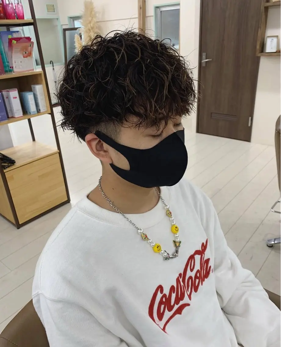 ショート パーマ メンズ キマるメンズパーマ クメユウキのヘアスタイル