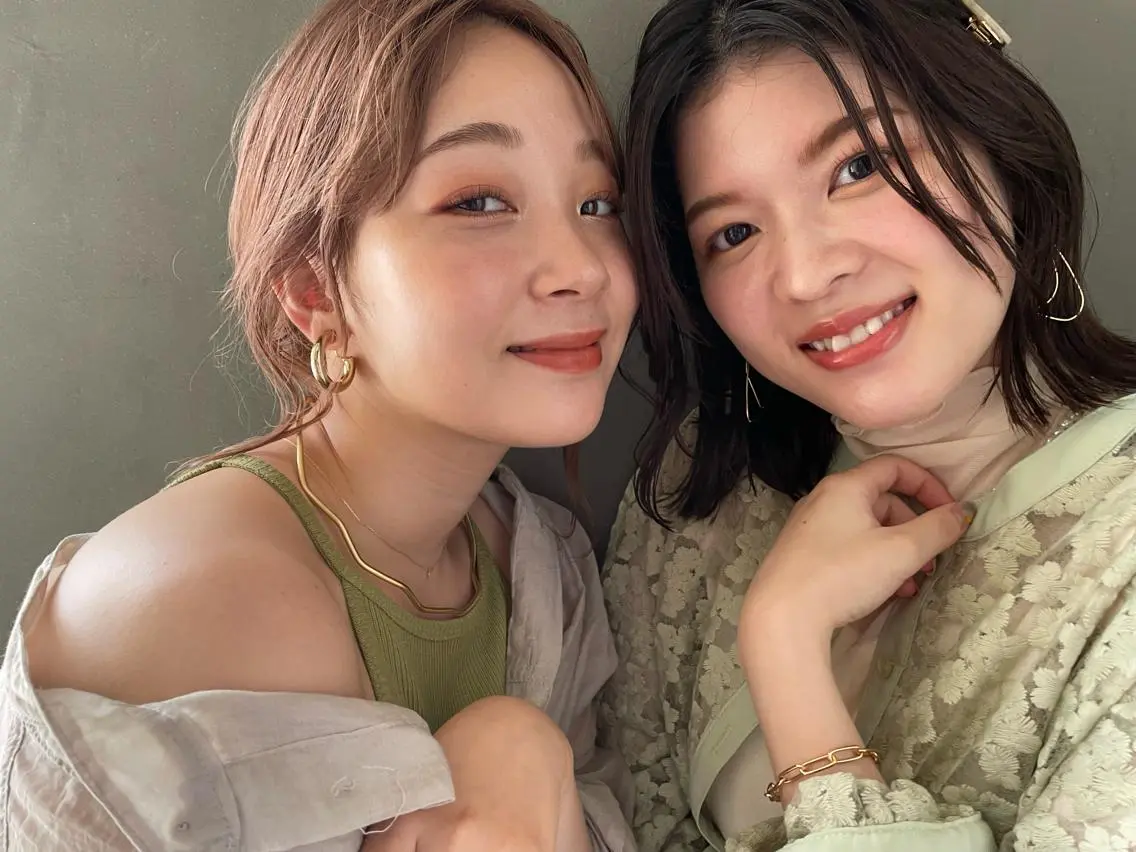 セミロング 吉田 夢のヘアスタイル