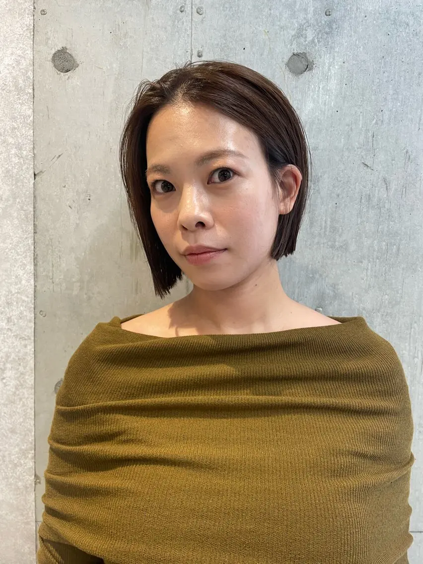ショート カラー カット ヘアカラー ショートウルフくせ毛 お任せくださいのヘアスタイル