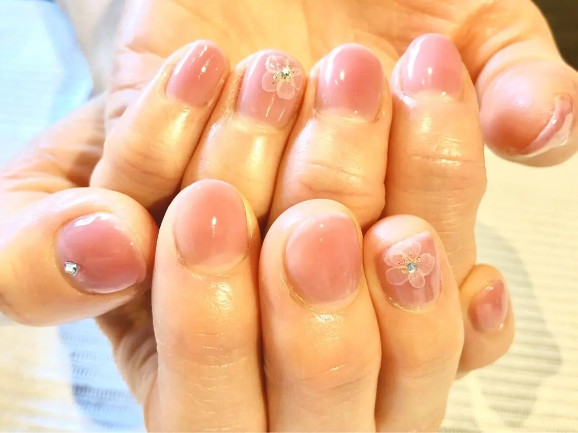 ネイル フラワーネイル TRAM-nail moriizumiのネイルデザイン
