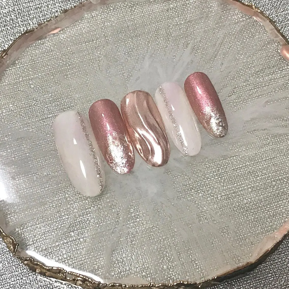 ネイル フラッシュネイル ミラーネイル ニュアンスネイル ワンカラーネイル ステラ marikominoのネイルデザイン