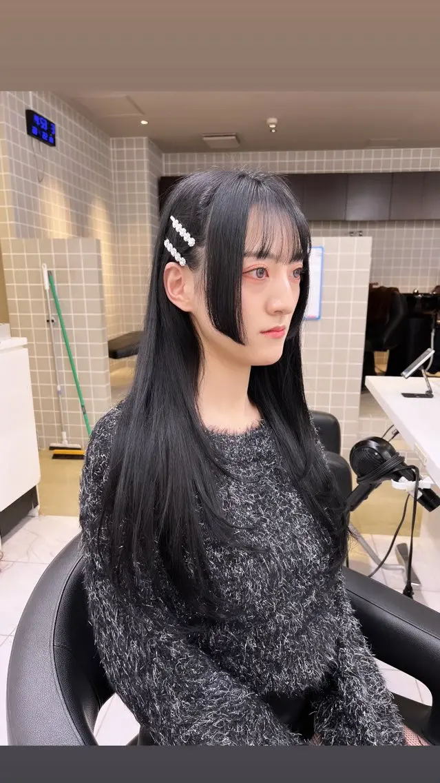 ロング カラー パーマ ヘアアレンジ メンズ 上品＆韓国風 🥀海心🥀のヘアスタイル