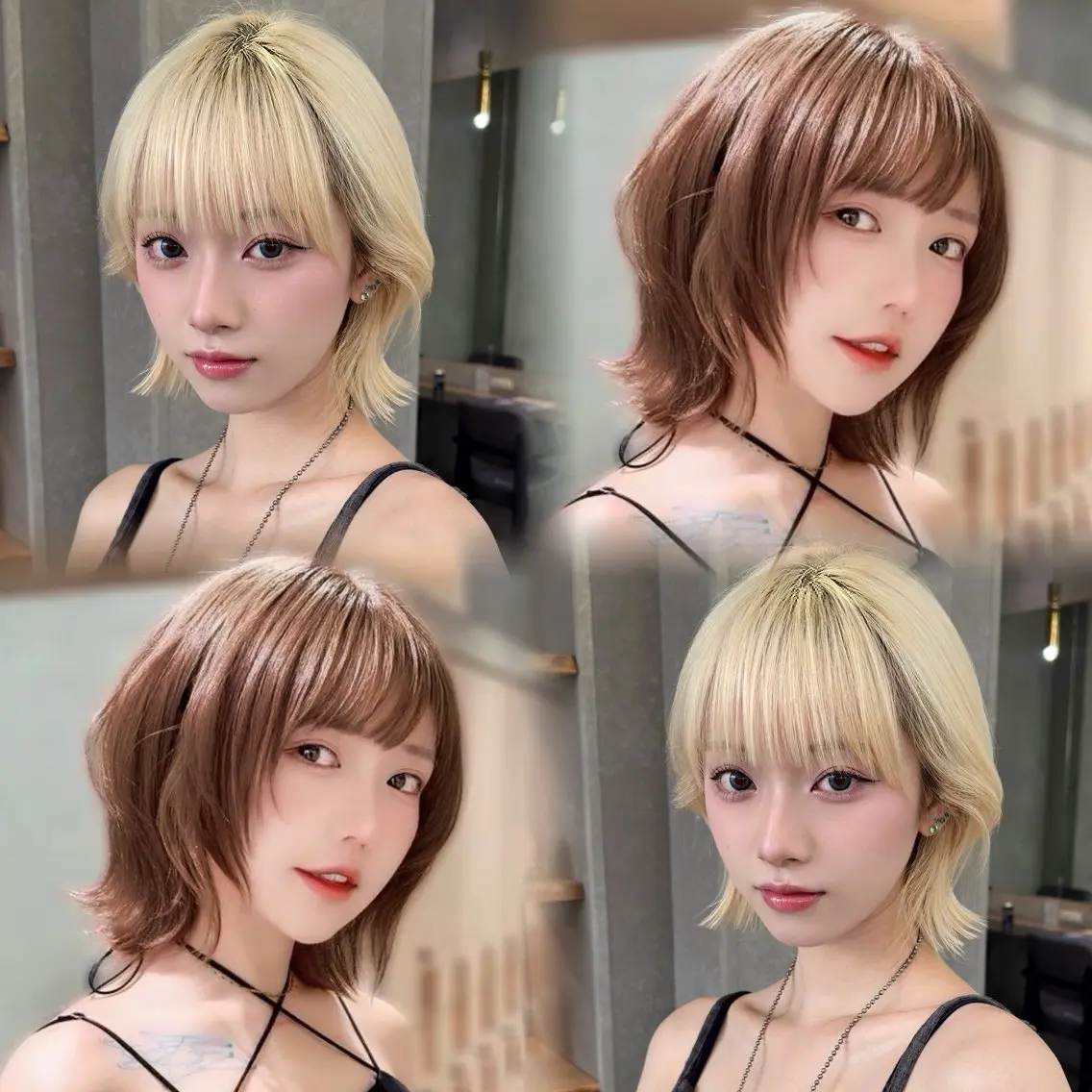 ショート カラー ヘアアレンジ 🌟縮毛矯正/レイヤ ー/小顔 toukiのヘアスタイル
