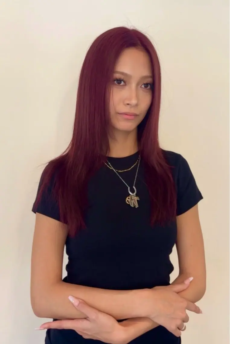 ロング カラー ケアブリーチ🥣 縮毛矯正Ryokoのヘアスタイル