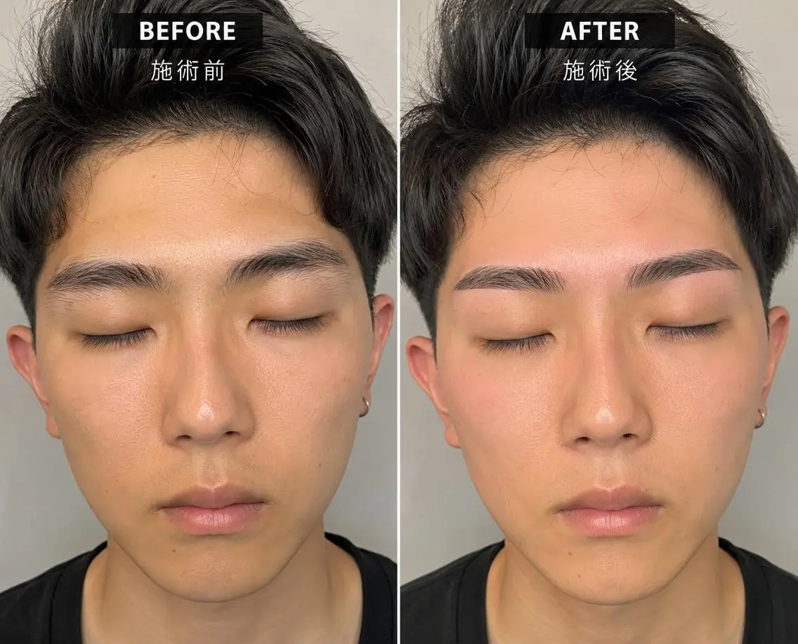 アイブロウ ワックス脱毛 眉カット ⭐️東出　大空⭐️ カラーモデルのヘアスタイル