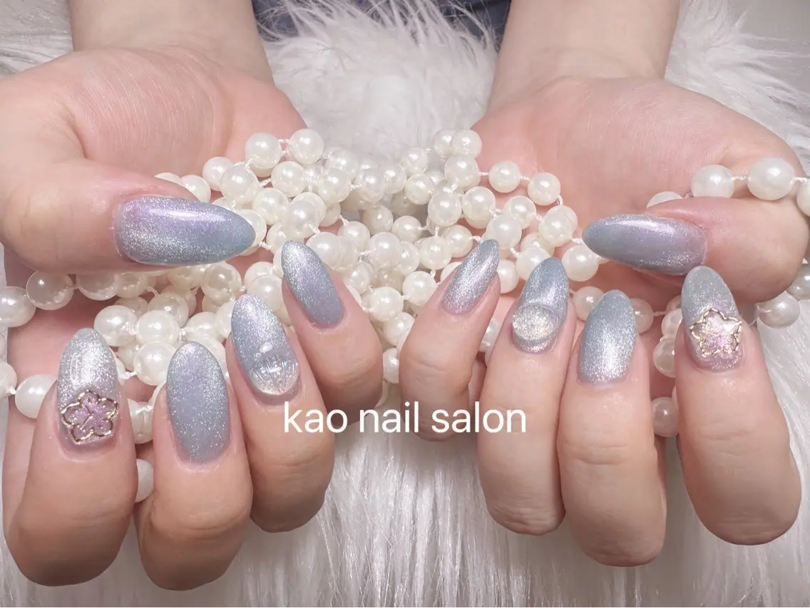 ネイル ハンドネイル kao nail マグネット/長さだしのネイルデザイン