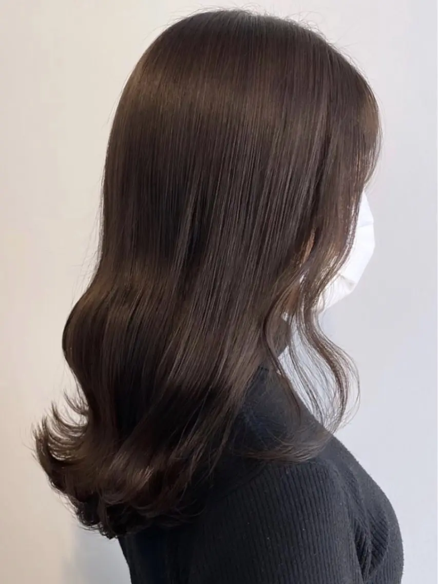 ミディアム カット ヘアカラー トリートメント nu ✧︎*。のヘアスタイル