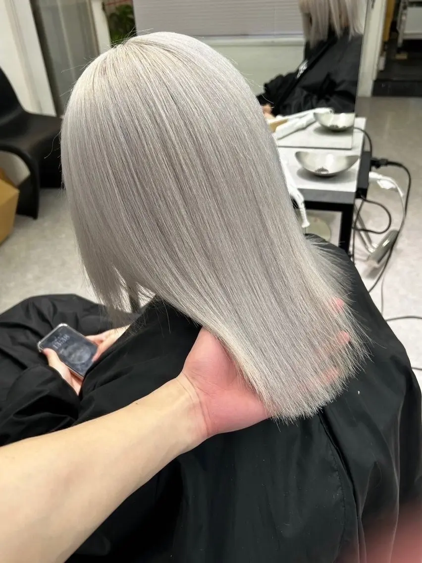 セミロング ヘアカラー 大野 翔輝のヘアスタイル