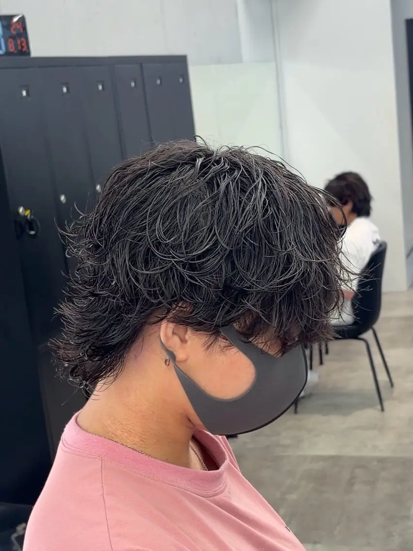 パーマ メンズ 🌀メンズパーマ/シ ョート/きらり🌀のヘアスタイル
