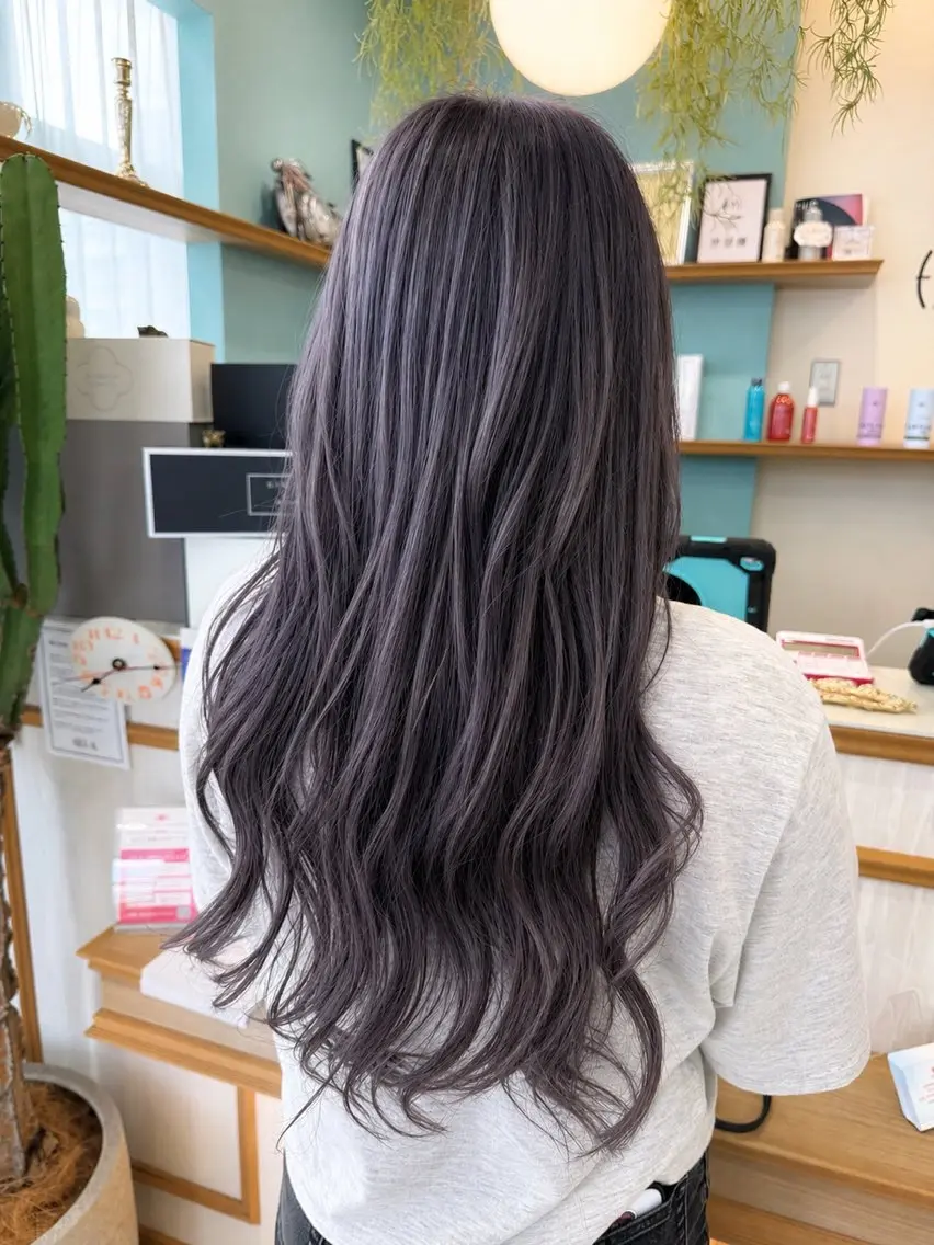 ロング ヘアカラー Earth 髪質改善ナカシマのヘアスタイル