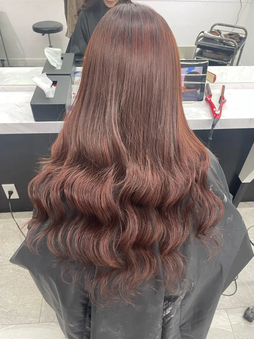 ロング カラー ヘアカラー エクステ ハイトーンカラーエク ステ🌺RENA🌺のヘアスタイル