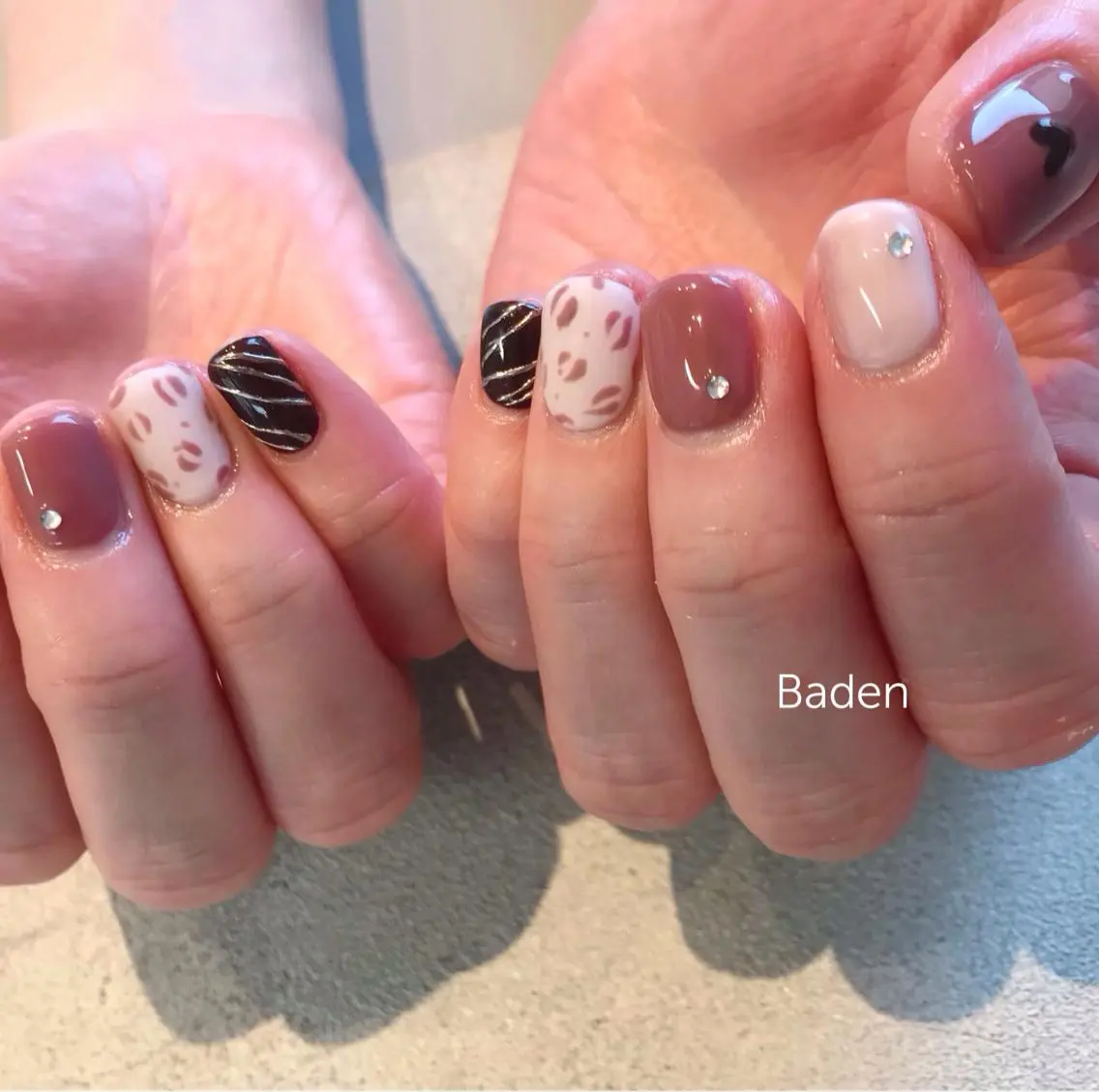 ネイル カジュアル ハンドネイル Baden Nail ﾊﾞ-ﾃﾞﾝ ﾈｲﾙのネイルデザイン