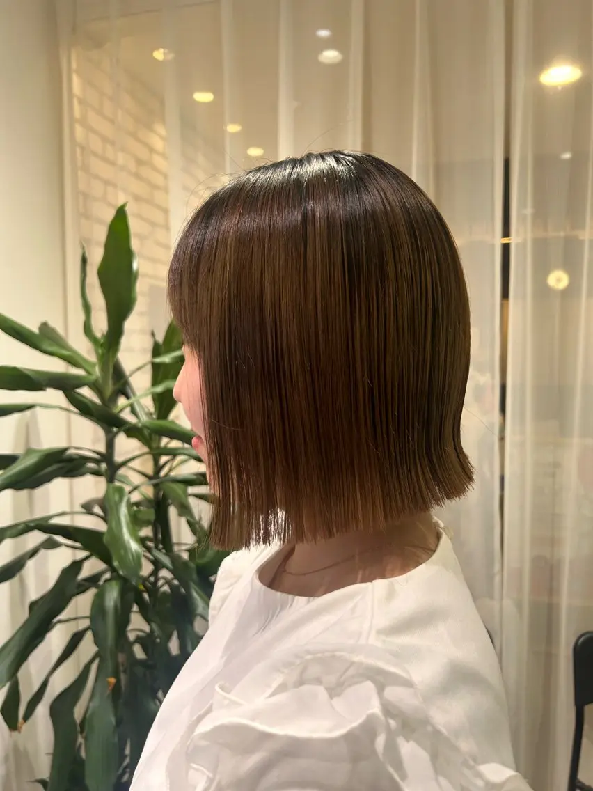 ショート 🤎オリーブカラー× パーマ特化💫森口のヘアスタイル
