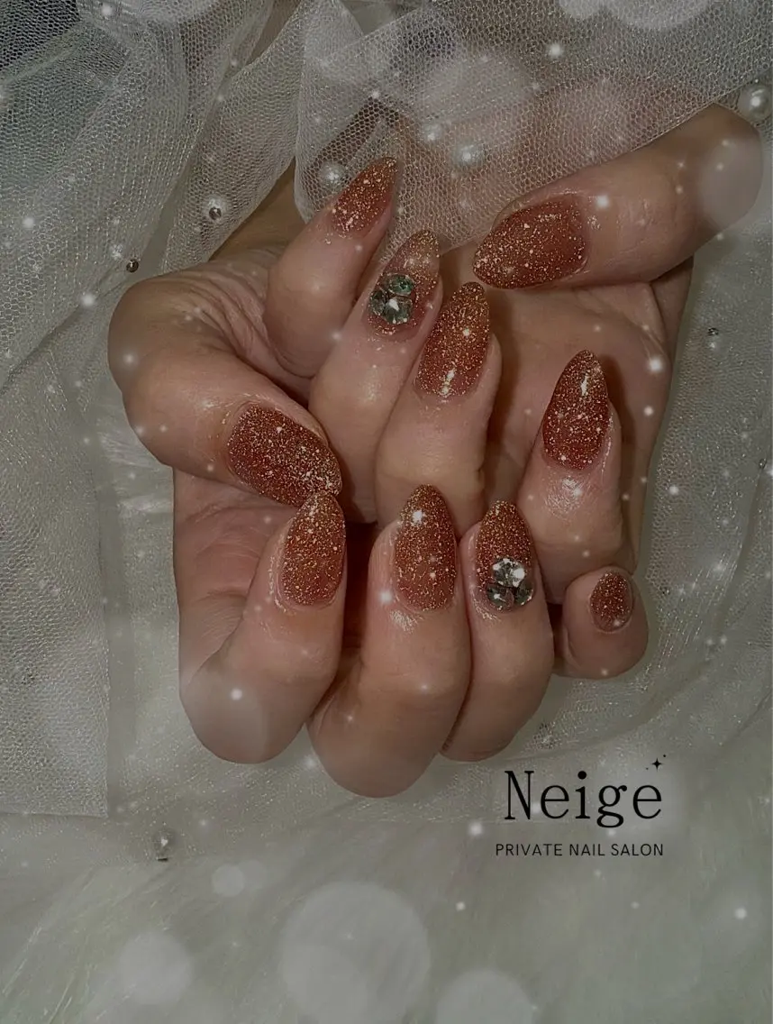 ネイル フラッシュネイル ハンドネイル Neige‪𓂃ai ＊梅津 / 松尾のネイルデザイン