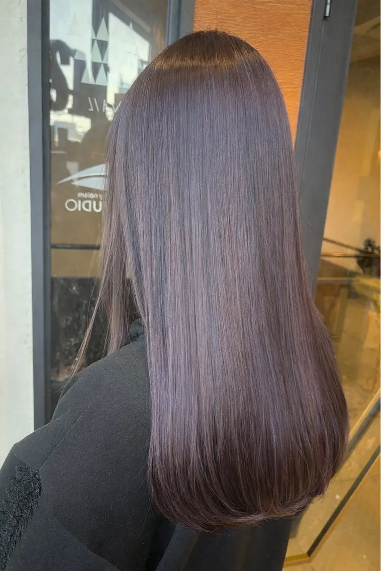 ロング カラー ダブルカラー ラベンダーカラー カット ヘアカラー 🫧いお/透明感艶 カラー/縮毛矯正🫧のヘアスタイル