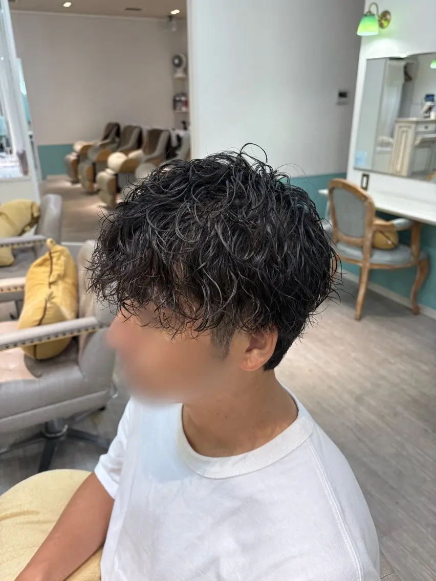 メンズ メンズ韓国風 マッシュ メンズパーマ 【メンズ専門】 髙橋琉偉のヘアスタイル