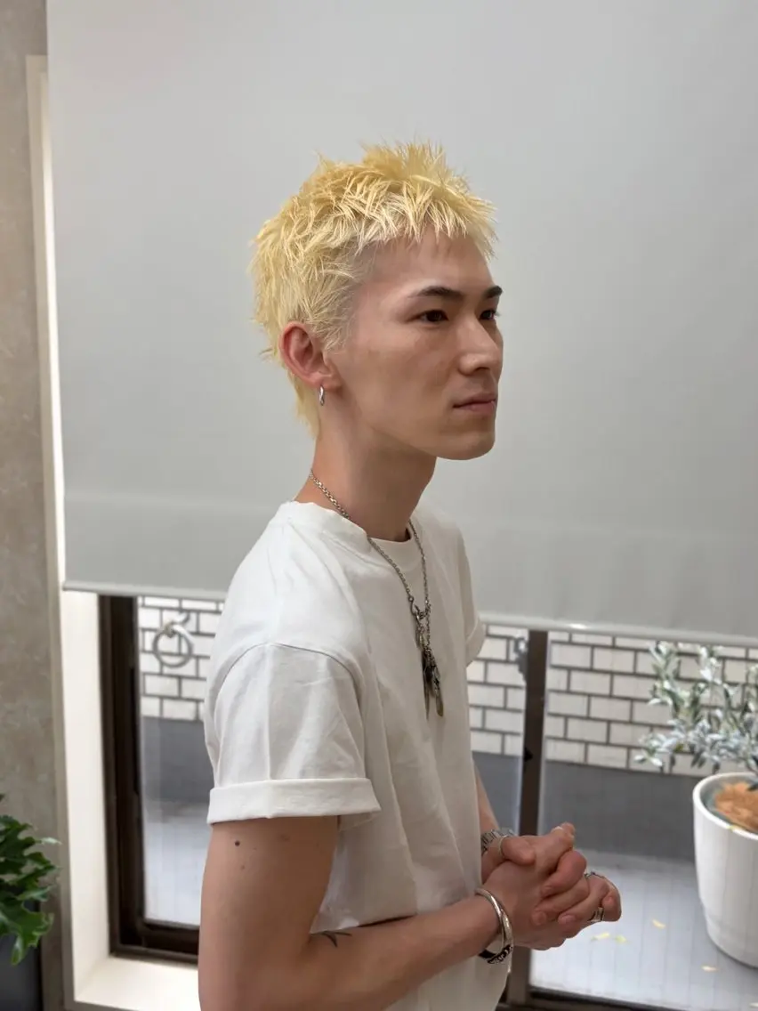 ショート カラー メンズ カット ヘアカラー トリートメント 厩橋 崇のヘアスタイル