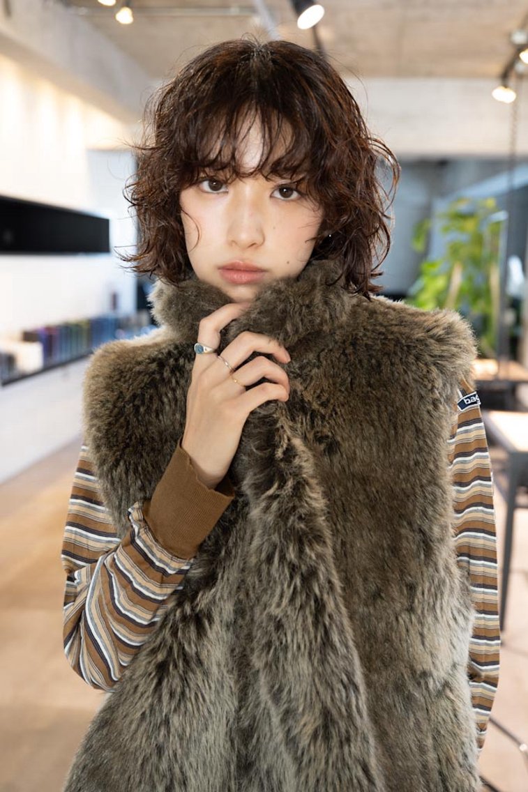ショート パーマ ボブ くせ毛 似合わせカット ニュアンスパーマ パーマ 植木 大基のヘアスタイル