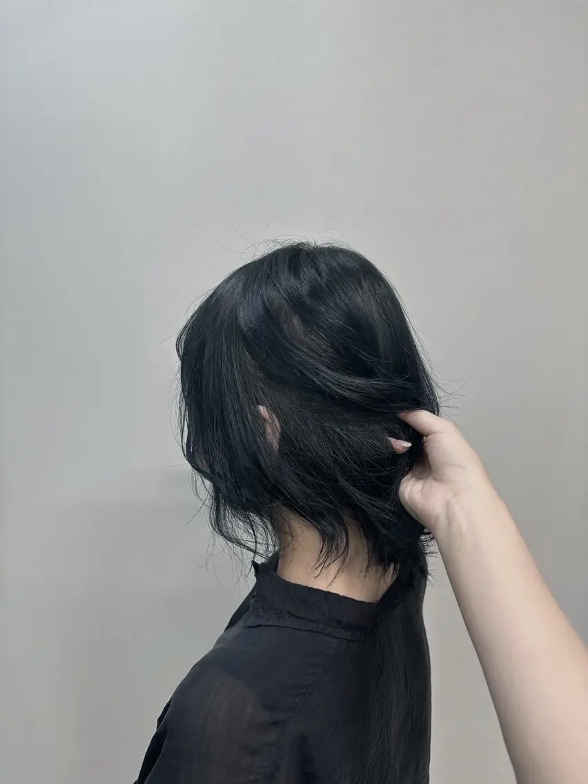 ミディアム カラー 透明感カラー 中嶋 ほの香のヘアスタイル