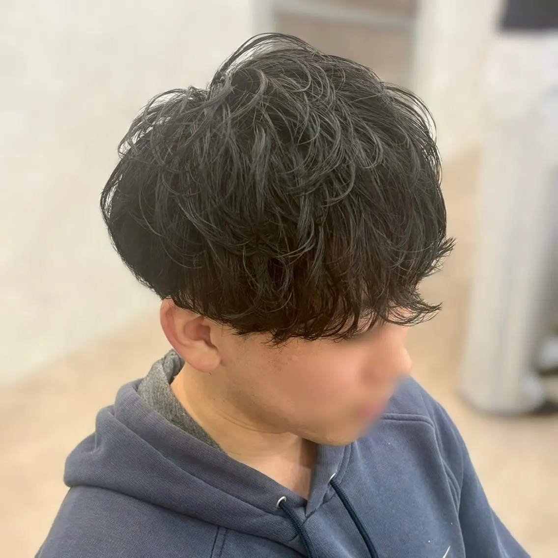パーマ メンズ カット パーマ シースルーマッシュ 🍒毛流れ🖤アヤネのヘアスタイル