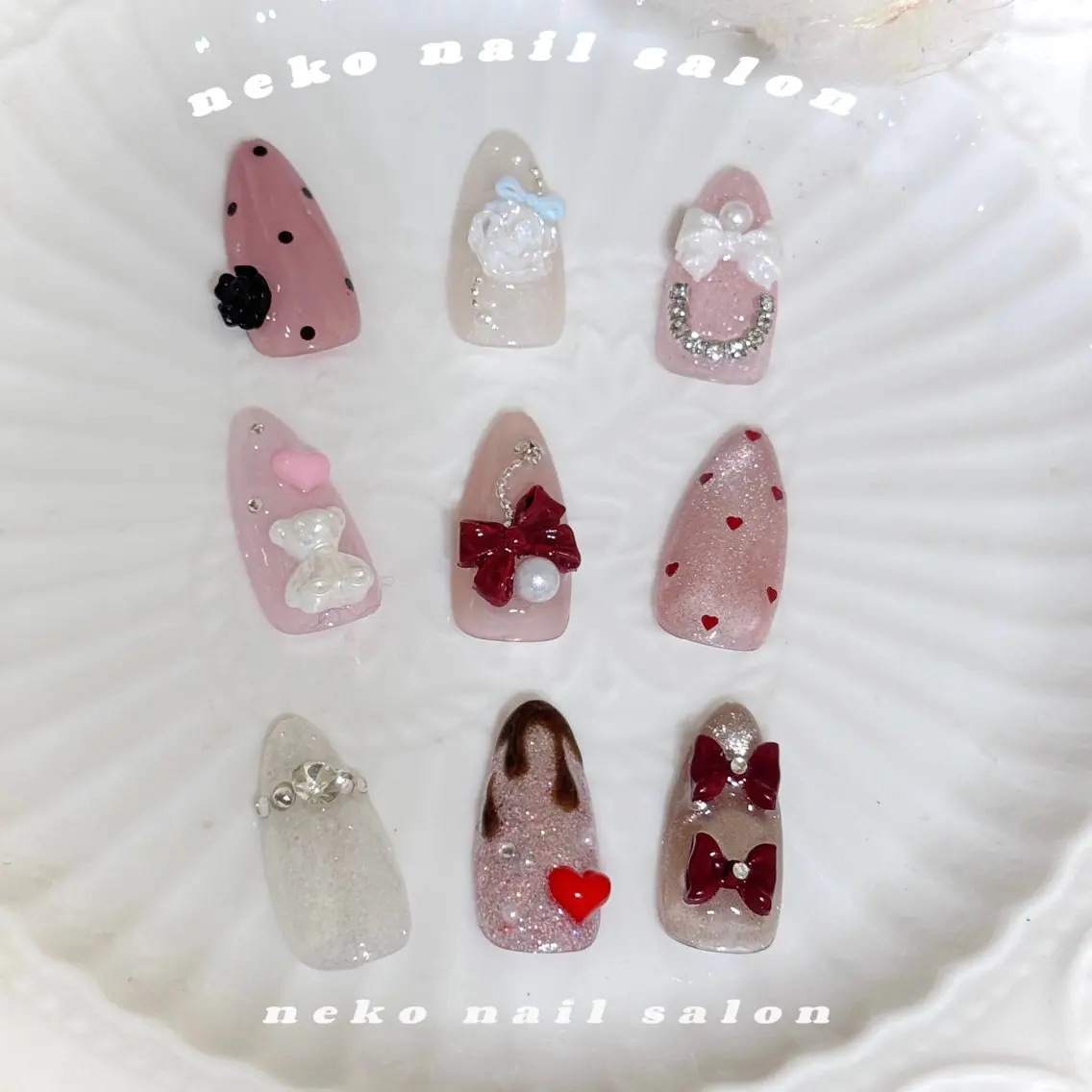ネイル バレンタイン neko nailのネイルデザイン