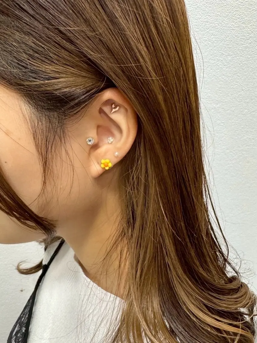 💎耳つぼジュエリー💎（両耳6粒）の写真