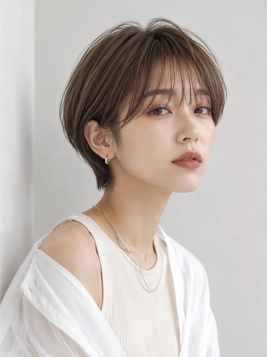ショート ハンサムショート ショートヘア ボブ/ショート/梅田 /さのまなみのヘアスタイル