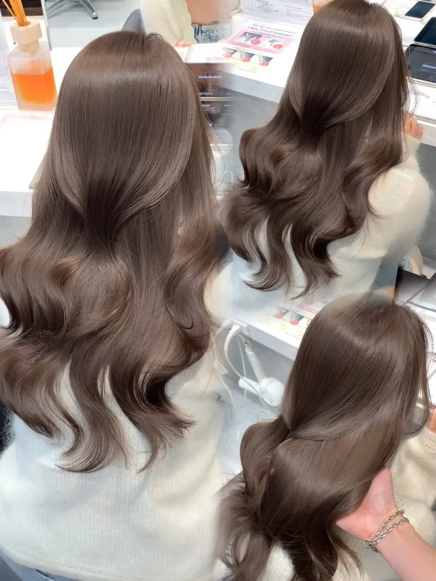ロング カット ヘアカラー トリートメント 🌙レイヤー/透明感 髪質改善/宮田💫のヘアスタイル