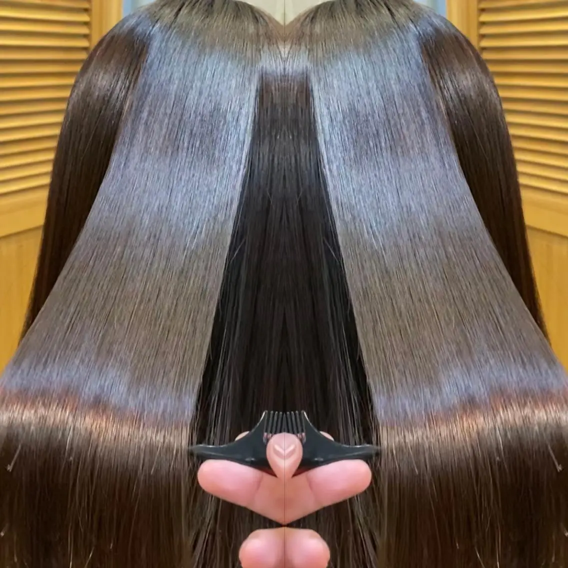 ロング 縮毛矯正 トリートメント 比嘉 翼のヘアスタイル