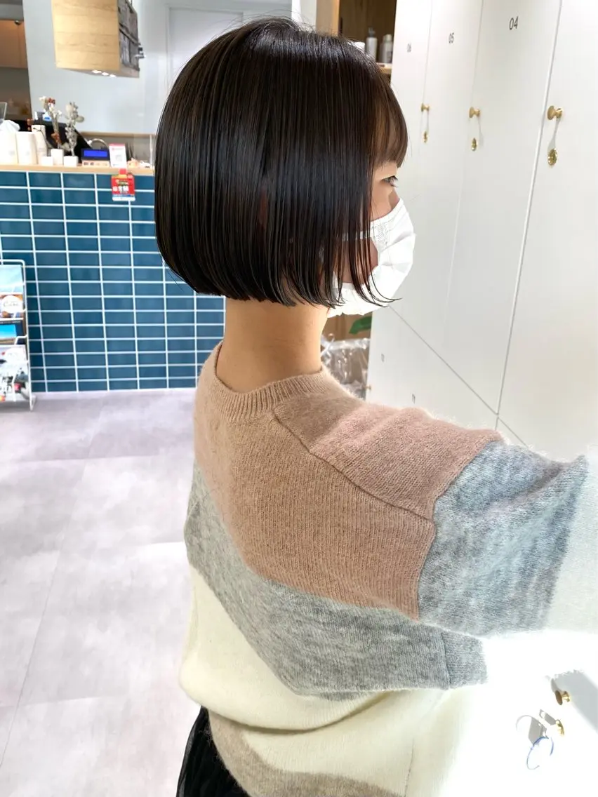 ショート 切りっぱなし/髪質 改善矯正/さやか🫧のヘアスタイル