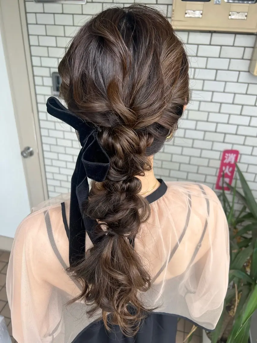 ヘアアレンジ ヘアセット 大人可愛いヘアメイク 💋🧚♀️しずかのヘアスタイル