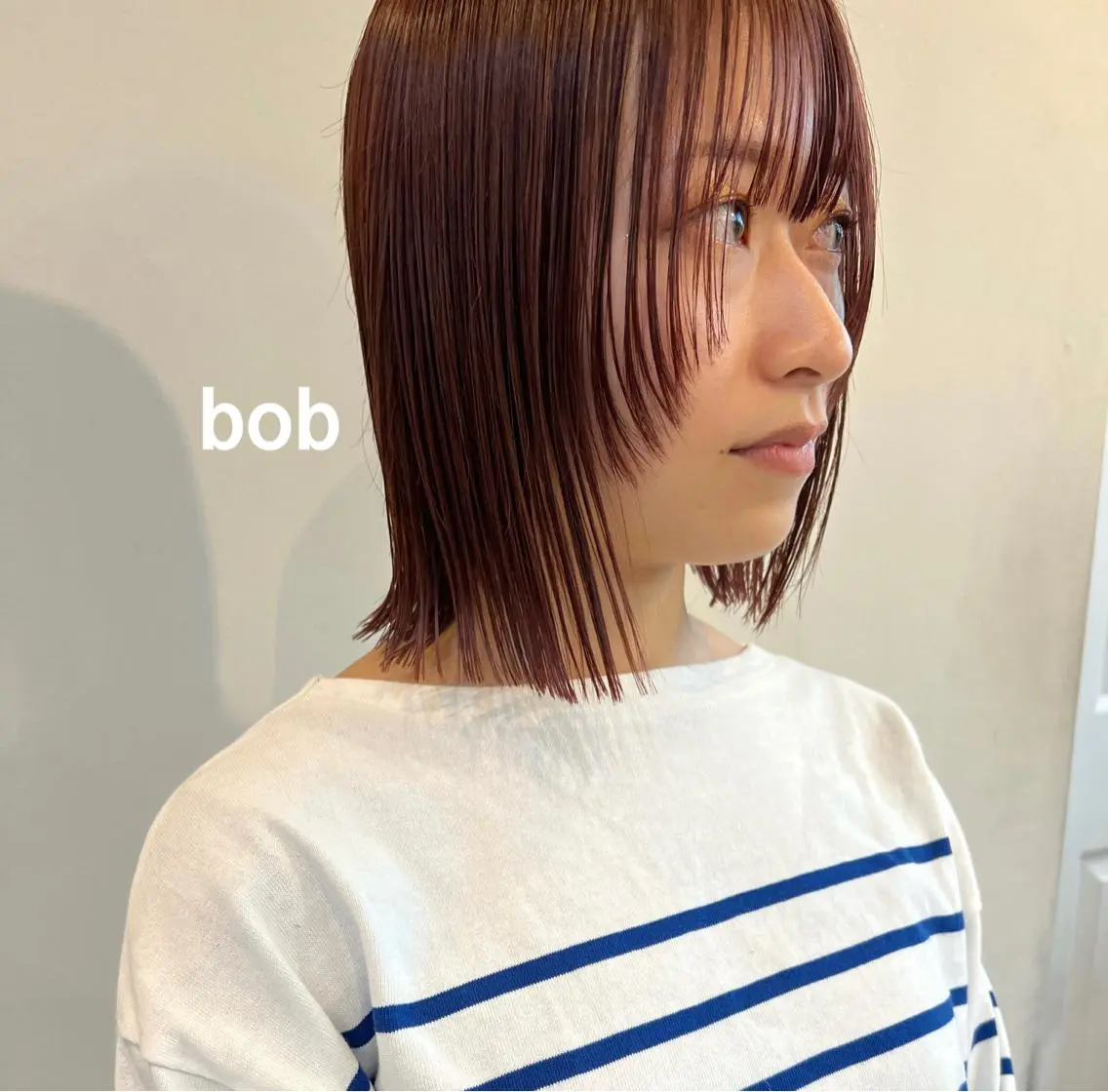 ミディアム カラー カット ヘアカラー ナチュラルなショート 北本空河のヘアスタイル