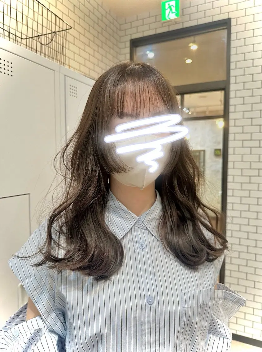 ロング カラー 姫カット Sara newi 🎀透明感🎀のヘアスタイル