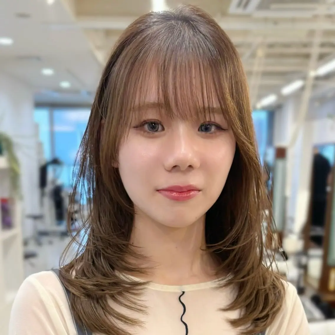 カラー ヘアカラー 塚原 怜音のヘアスタイル