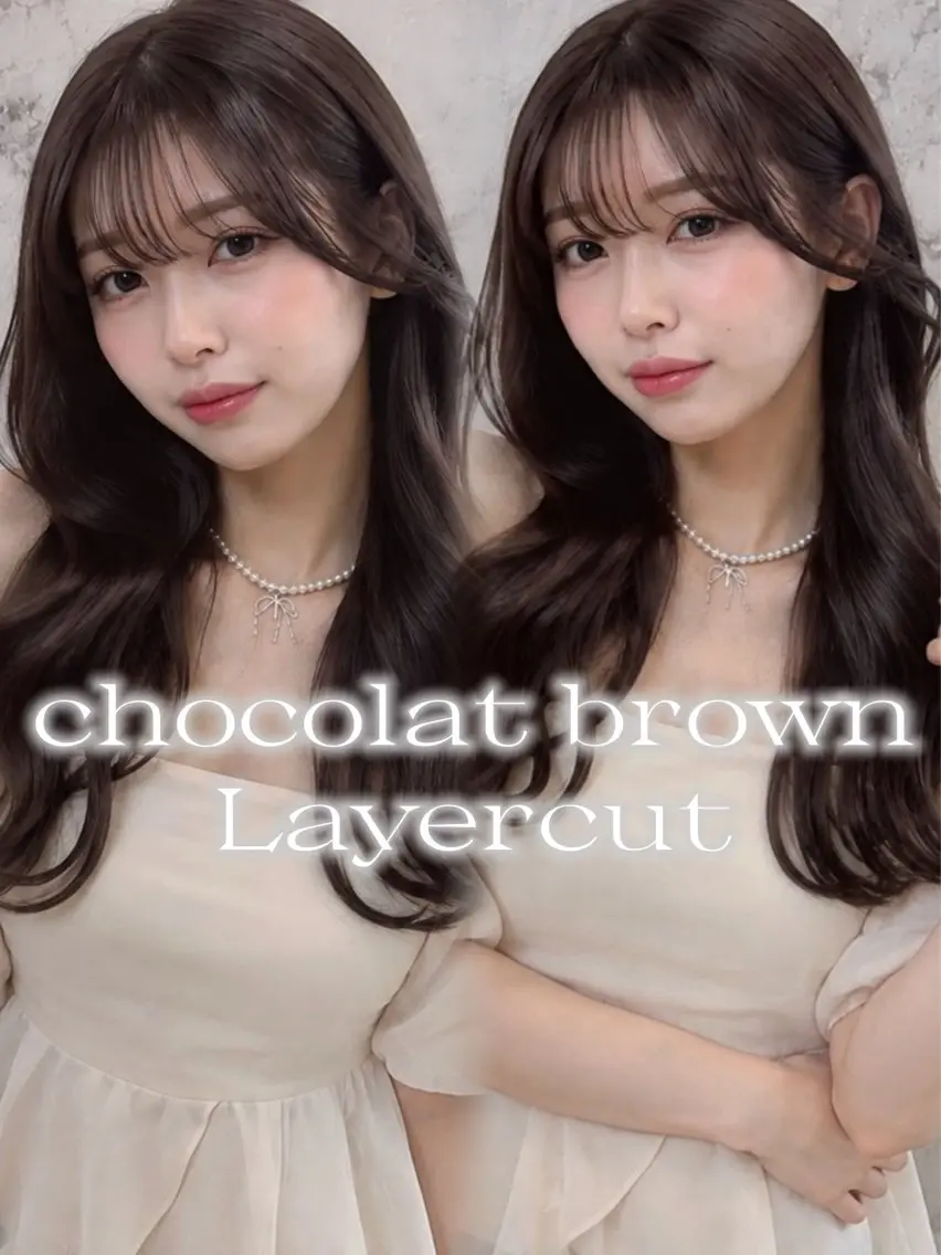 ロング カラー ブラウンカラー 透明感カラー 韓国風ヘア レイヤーカット ヘアカラー ️🫧中島遼香🫧 艶カラー/髪質改善のヘアスタイル