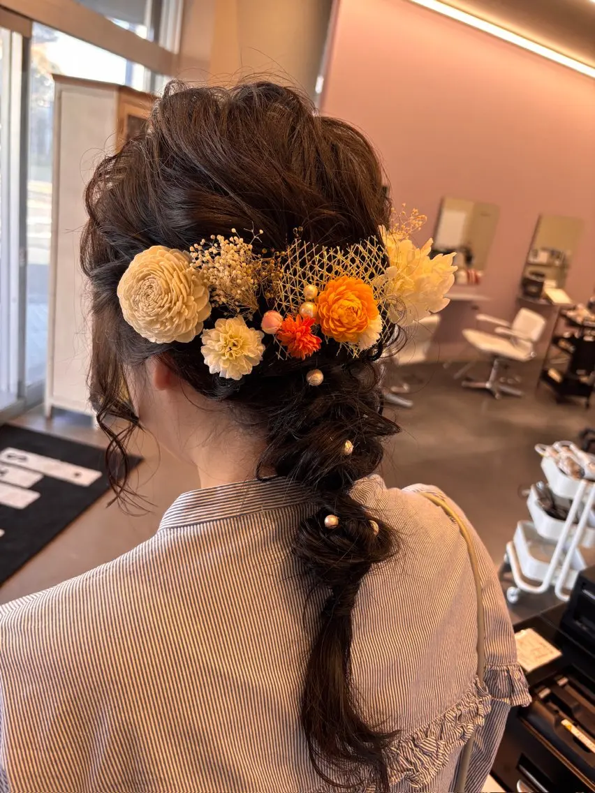 ヘアアレンジ ［ステレオ知立］岡田 ウルフ✂️のヘアスタイル