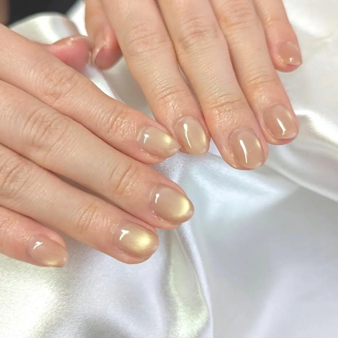ネイル マグネットネイル ワンカラーネイル ハンドネイル nailslon A-Fleurのネイルデザイン