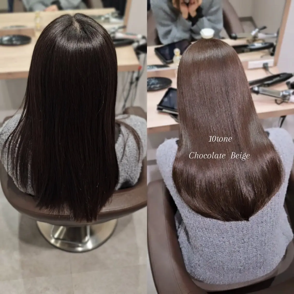 セミロング カラー 縮毛矯正 カット ヘアカラー トリートメント 【垢抜けカラー/ 縮毛矯正】Taikiのヘアスタイル