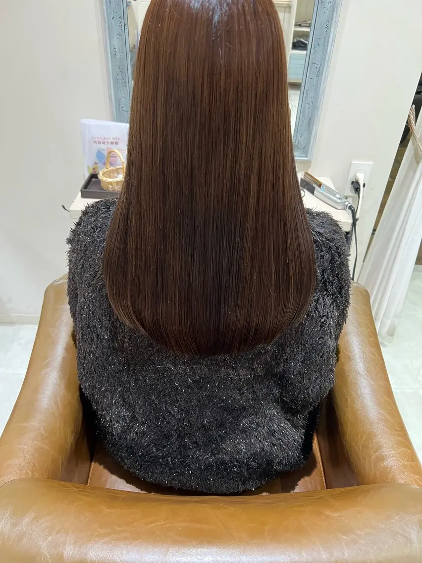 ロング カット 縮毛矯正 トリートメント 美髪矯正特化 花川大樹のヘアスタイル