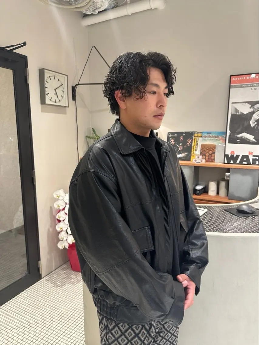 ミディアム ミディアムパーマ GRIP/ 名古屋駅徒歩1分のヘアスタイル