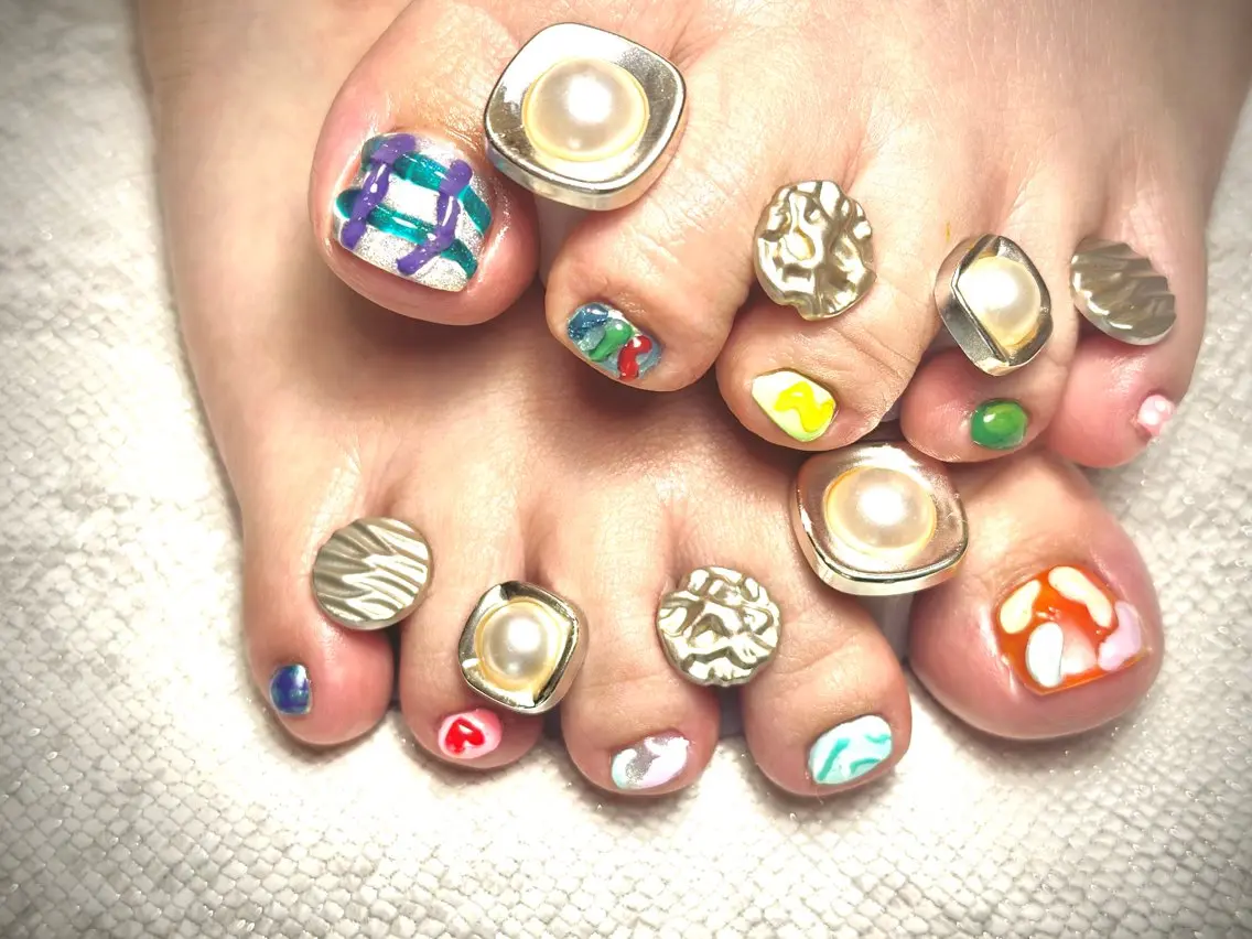 ネイル フットネイル La vie mi nailのネイルデザイン