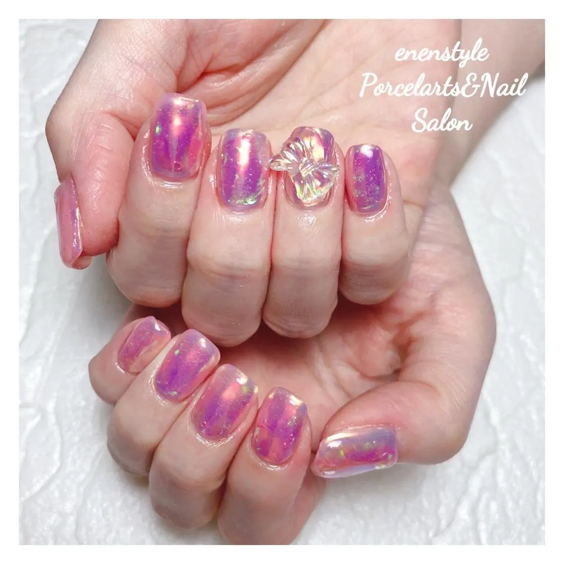 ミディアム ネイル 🐾enen style 🐾のネイルデザイン