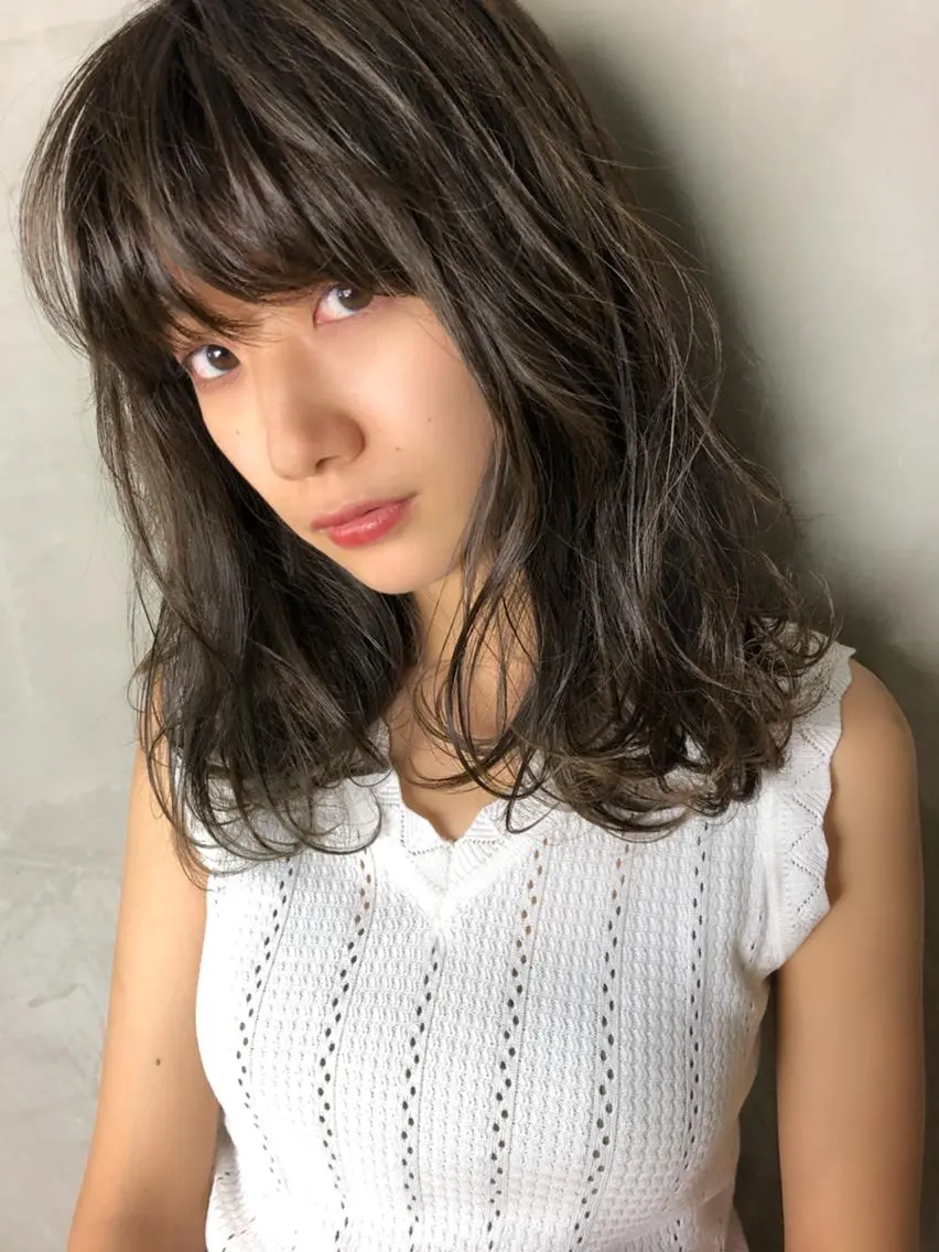 💓デザインカット+ナチュラルパーマ+前処理トリートメント💓 \8500の写真