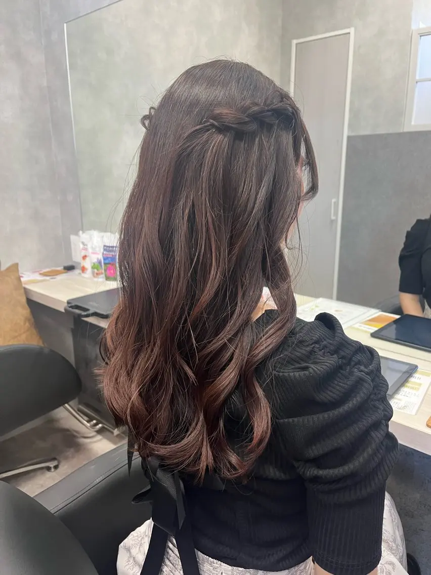 ロング ヘアセット 加藤 あおいのヘアスタイル