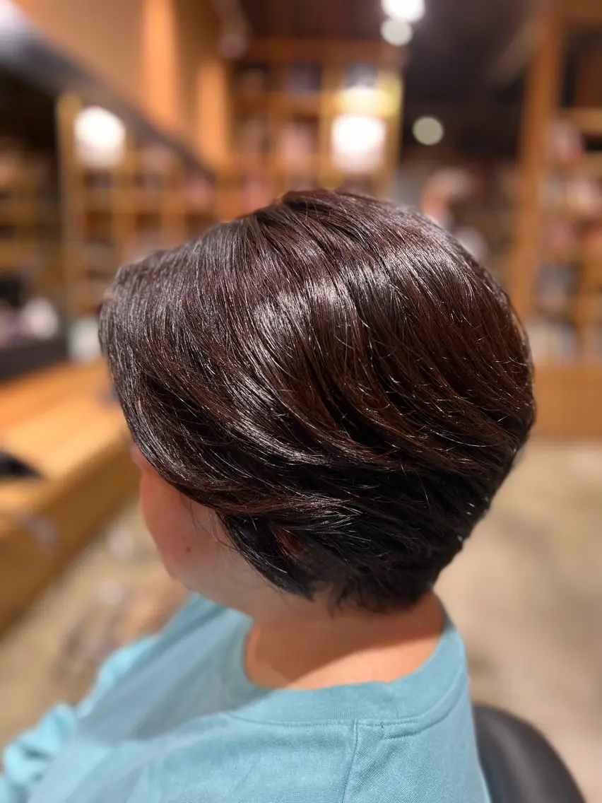 ショート カラー ヘアアレンジ 渡部 彩花のヘアスタイル