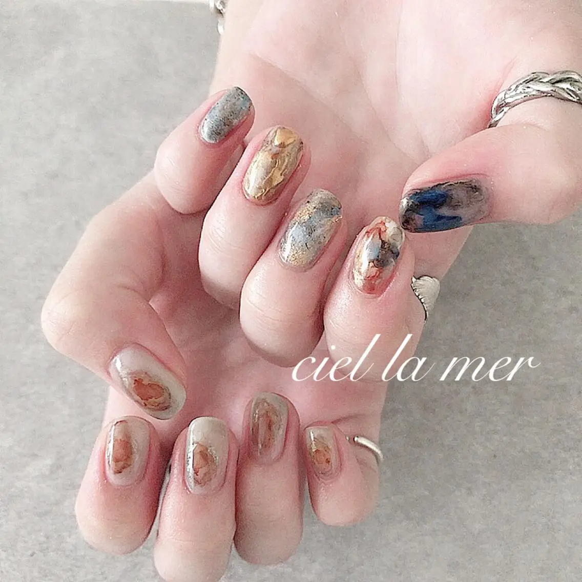 ネイル ハンドネイル フットネイル ciel la merのネイルデザイン