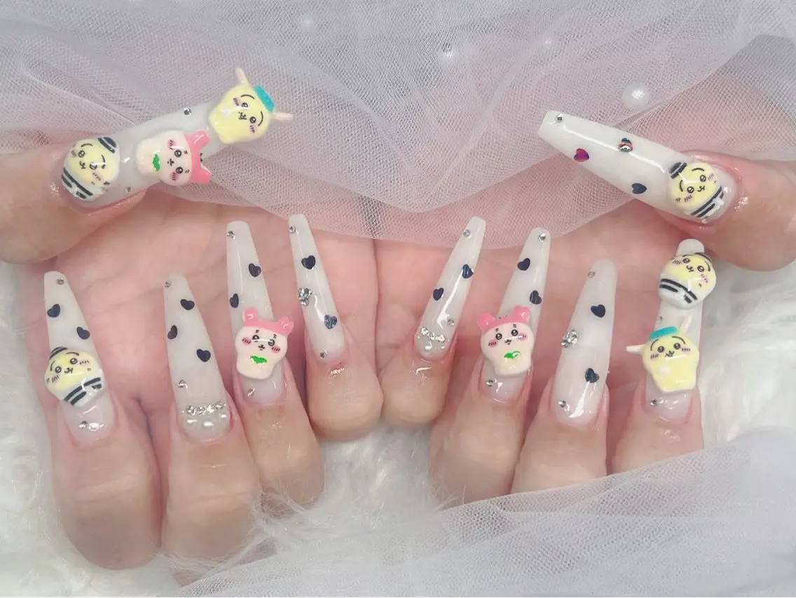ネイル ロングネイル ネイルチップ ハンドネイル Kei Nail Shibuyaのネイルデザイン