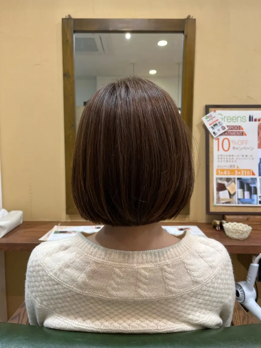 ショート ボブ Greens Yokoのヘアスタイル