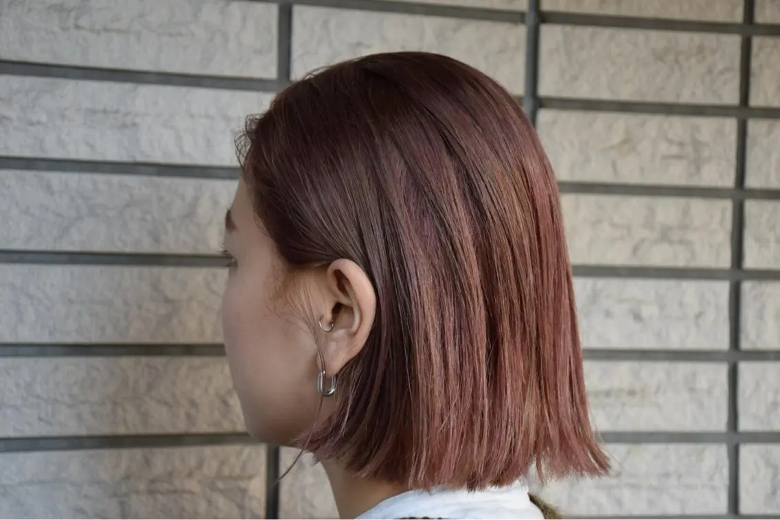 ミディアム カラー 福井 稜平のヘアスタイル